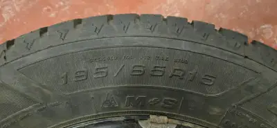 Complete winter tire and rim package, ready to bolt onto your vehicle. These were used on a Toyota C...