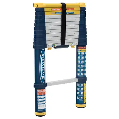 $300 OFF - BRAND NEW IN BOX WERNER PRO GRADE TELESCOPING LADDER, View more