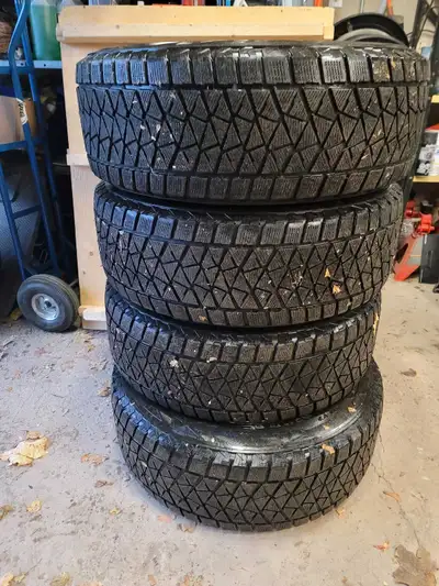 Winter tires off of a 2021 F 150. Roughly 50% tread left. $1600.00 new. Bridgestone Blizzak DM-V2, 2...