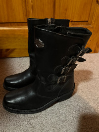 Harley Davidson Black Leather Women's Boots Size 7.5
