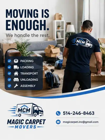 Moving Soon? Let us handle the heavy lifting. ✅ Professional Movers ✅ Packing & Wrapping ✅ Furniture...