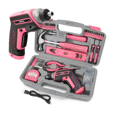New 35Pcs Pink USB 3.6V Electric Power Screwdriver Tool Set, View more