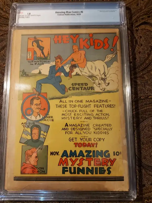 Amazing-Man Comics #6 CGC 1.8 in Comics & Graphic Novels in City of Toronto - Image 4