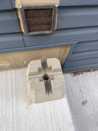 Cement 4x4 post holder and patio stones