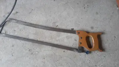 Very sharp blade, looks stainless steel , but not sure., $65 obo.