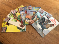 CLASSICS  ILLUSTRATED JUNIOR- 7 BOOKS 1964-1967