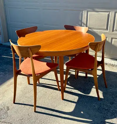 Walnut not Teak Vintage MCM Dining Chairs , View more
