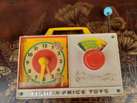 Vintage fisher price music clock