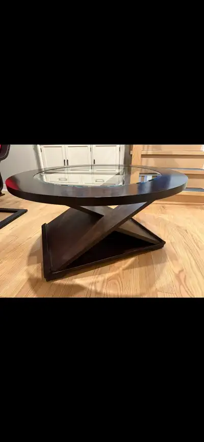 wooden glass coffee table , View more