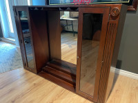 New Price. Dark Wood Bar Cabinet with Mirror - for your Home Bar