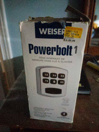 Weiser Powerbolt 1 keyless entry