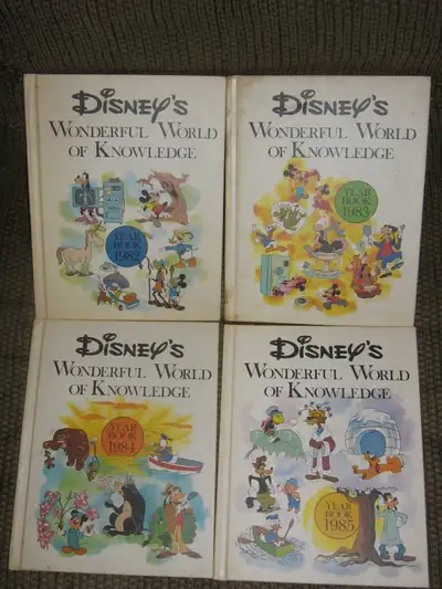 VINTAGE DISNEY'S WONDERFUL WORLD OF KNOWLEDGE YEARBOOK LOT 82-89, View more