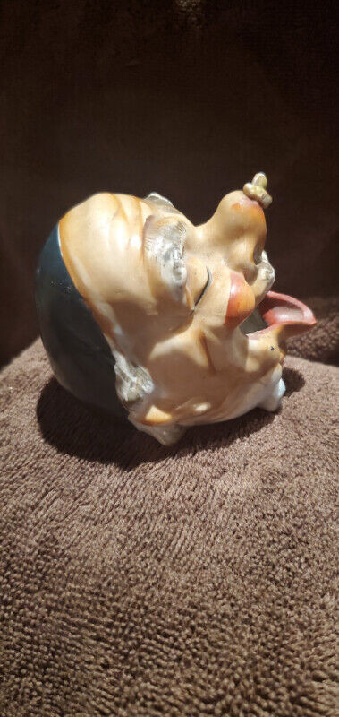 Vintage 1950' Ashtray Old Creepy Man Head with Bee on Nose in Arts & Collectibles in Saint John - Image 4