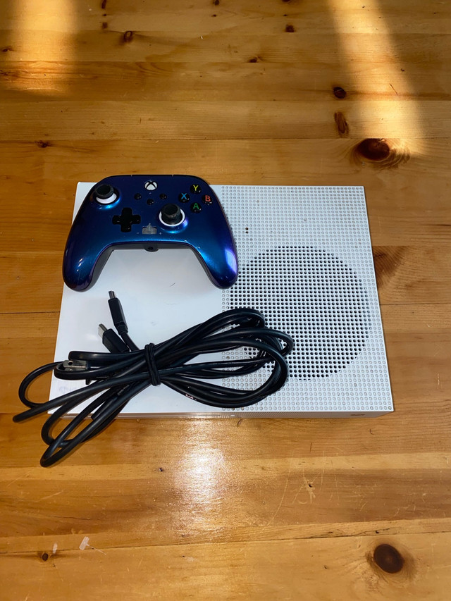 Xbox One S 1TB + Cords/Controller in XBOX One in Peterborough