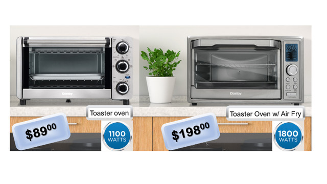 Danby Countertop Toaster Ovens with Optional Air Fry Technology in Toasters & Toaster Ovens in Bedford
