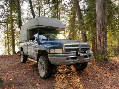 1996 Dodge Ram 2500, diesel, regular cab, long box, manual 5 speed, cruise control, 4x4 with Km 344x...
