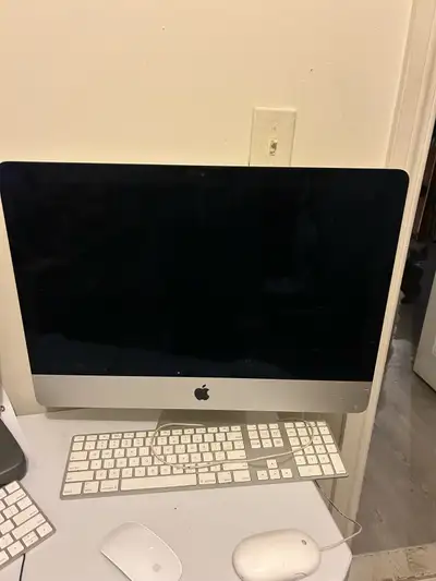 iMac with mouse and keyboard , View more
