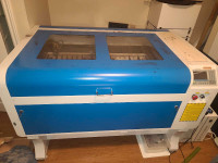 Laser Engraver Cutting Machine With chiller and fume extractor