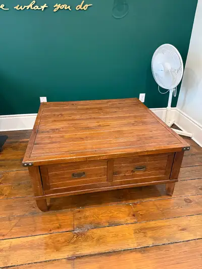 large wood coffee table, View more