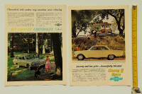 Chevrolet Nova & Bel Air Vintage 13” x 9 ½” Magazine  Ads