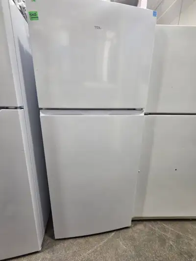 28” Frigidaire Top Freezer Fridge White & Stainless Steel, View more
