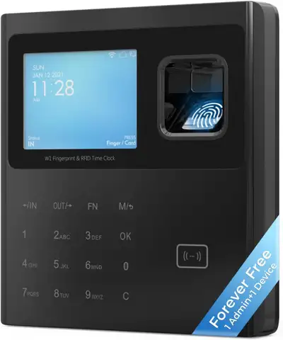 Biometric Time Clock, Fingerprint RFID PIN, Free Cloud for 1 De, View more