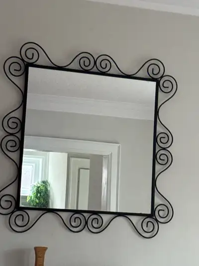 Wrought Iron Wall Mirror, View more