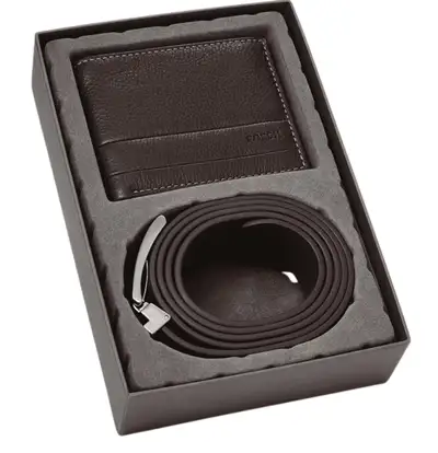 Fossil Men's Wallet and Belt Gift Set, View more
