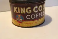 Vintage BOITE Métal  KING COLE Coffee 1950 sans couvercle