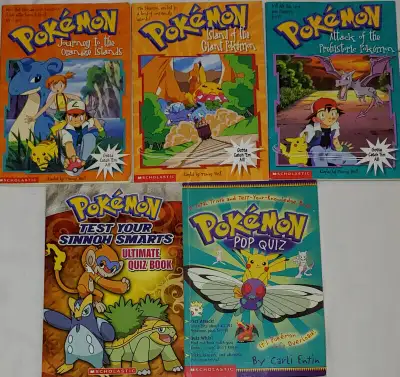 Qty 5 x Pokémon Chapter Books by Scholastic, View more
