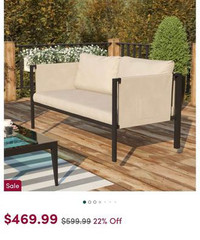 New in boxes patio furniture set 