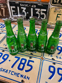 Vintage pop bottles