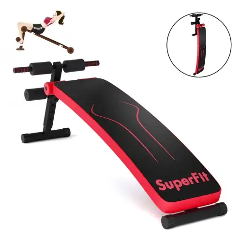 SuperFit Folding Weight Bench Adjustable Sit-up Board Workout Sl in Exercise Equipment in Cambridge - Image 2