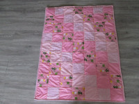 New Handmade Baby Quilt/Blanket - Girl John Deere