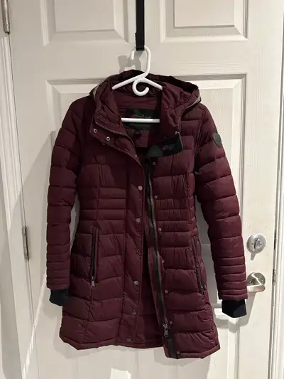 Pajar Women’s Puffer Winter Coat – Size S– Burgundy, View more