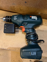 Black & Decker 6V rechargeable cordless drill 
