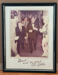 Dean Martin Framed 11"x14" Original Photo-"Dino & Gil David-RARE