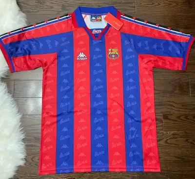 Kappa Barcelona 96-97 Ronaldo Retro Soccer Jersey, View more