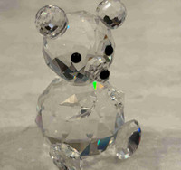 Swarovski Crystal Figurine “Large Sitting Teddy Bear” #7637075 