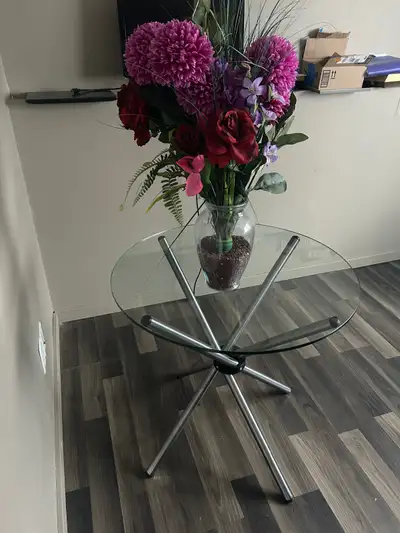 Round Tempered glass  tables for sale!, View more
