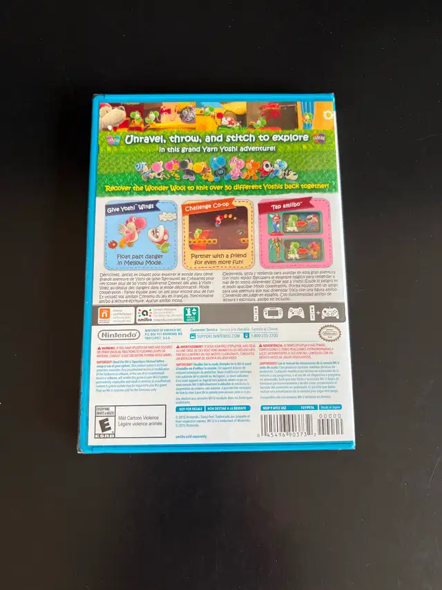 YOSHI’S WOLLY WORLD NEUF ET SCELLÉ D'USINE (WII U) in Nintendo Wii U in Laval / North Shore - Image 3