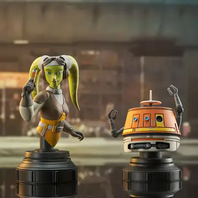Star Wars Gentle Giant Hera Syndulla and Chopper Mini Bust Set, View more