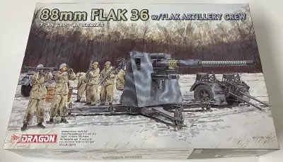 Dragon 1/35 88mm Flak 37 w/ Artillery Crew, View more
