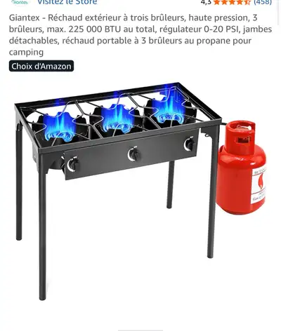  Réchaud à 3 brûleurs, View more
