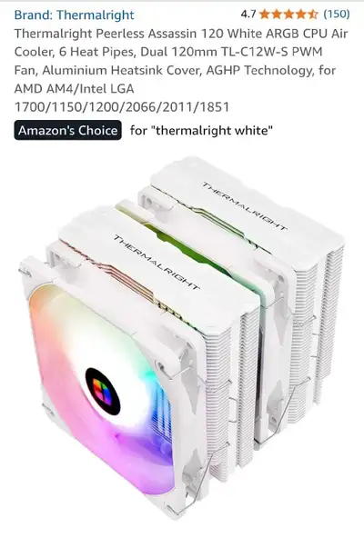 Peerless Asassin CPU Cooler PC, View more