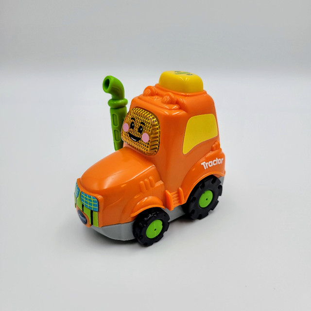 Vtech Go! Go! Smart Wheels Tractor Orange Toy Tested Read in Toys & Games in Strathcona County - Image 2