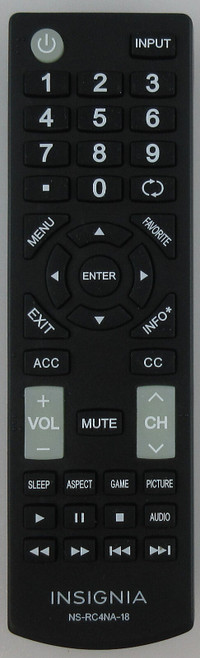 Original Insignia NS-RC4NA-18 Original TV Remote Control
