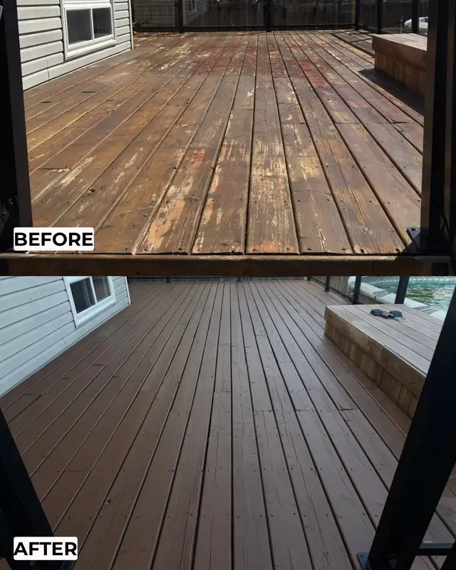 DECK PAINTING & STAINING | PRESSURE WASHING