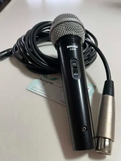 Shure Microphone C 606 Works great + cable, View more