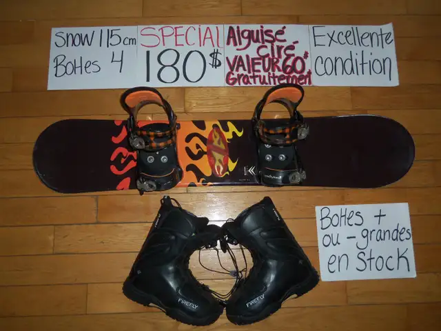 Équipements de snowboard planche a neige snow in Snowboard in Drummondville - Image 2